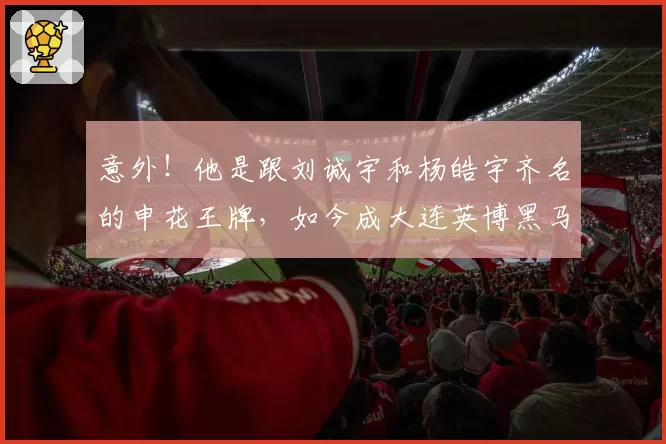 意外!他是跟刘诚宇和杨皓宇齐名的申花王牌,如今成大连英博黑马